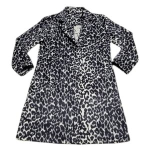Have Los Angeles Black Grey Animal Print Open Blazer Cardigan‎ Size M